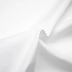 100% Cotton Poplin With Lycra Fabric Snow White 54" wide dyeable [12576/77]