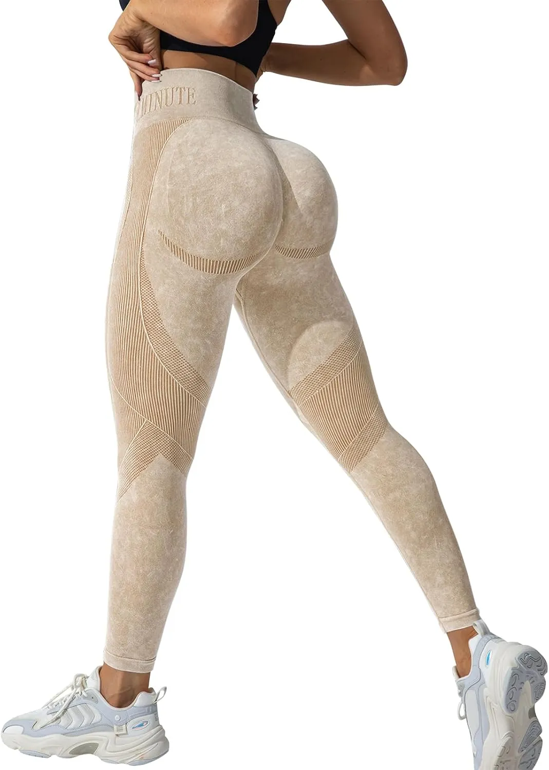 3 Piece Leggings for Women Seamless Scrunch Leggings Butt Lifting Gym High Waisted Athletic Leggings