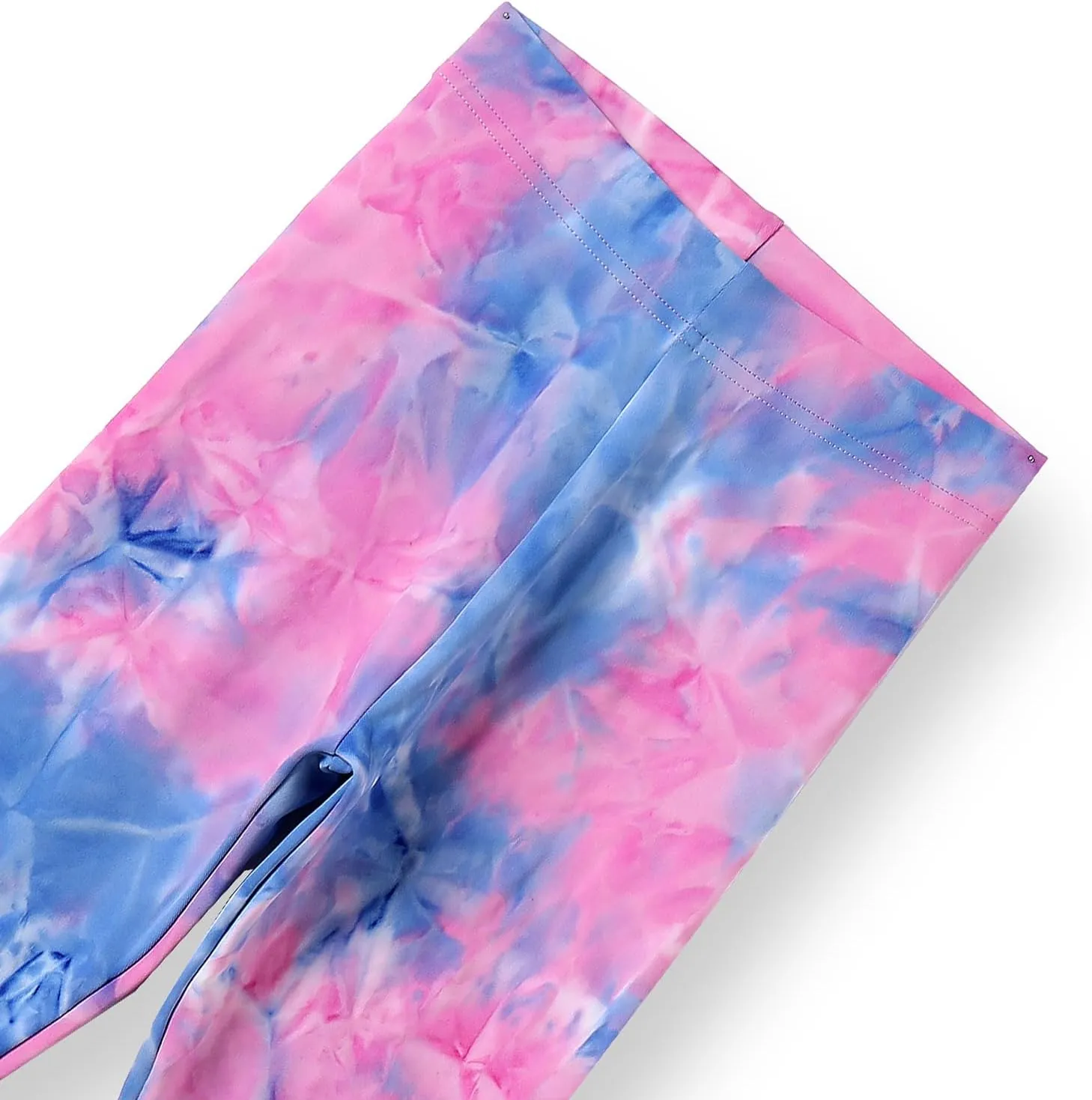 4 Pack Girls Printed Leggings Soft Yoga Pants Kids Tie-Dye Leggings