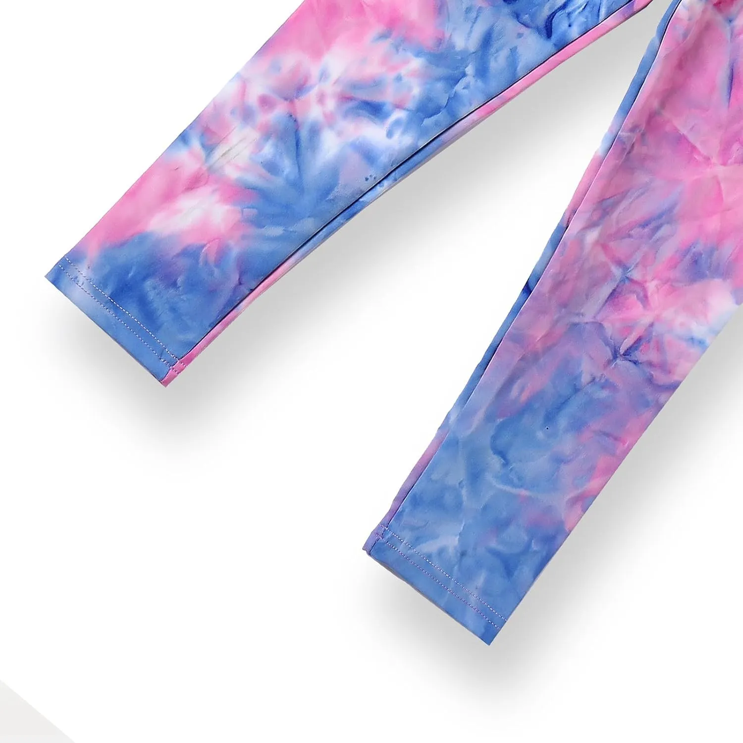 4 Pack Girls Printed Leggings Soft Yoga Pants Kids Tie-Dye Leggings