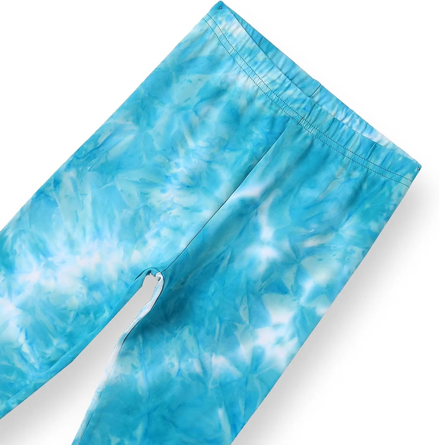 4 Pack Girls Printed Leggings Soft Yoga Pants Kids Tie-Dye Leggings