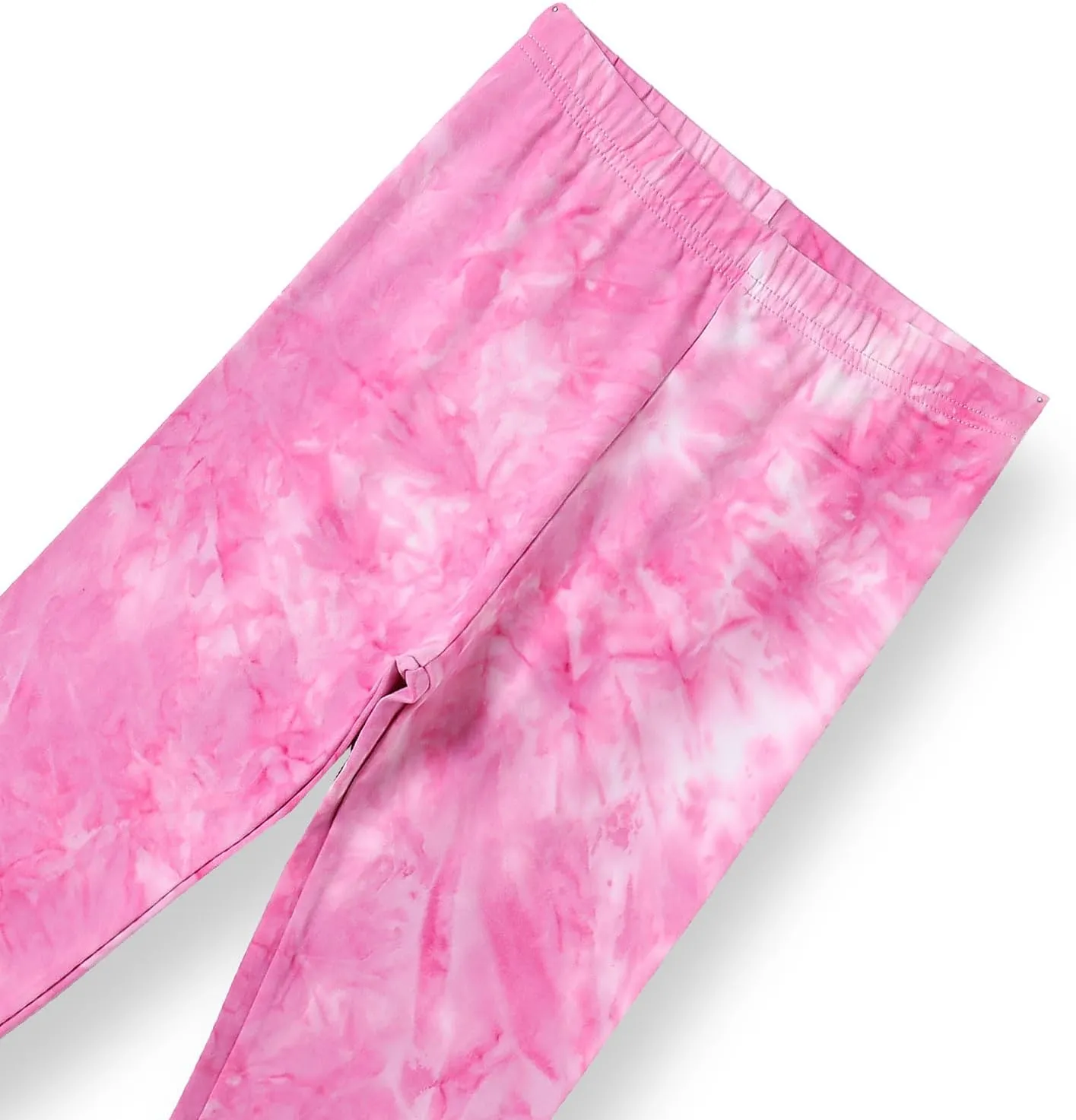 4 Pack Girls Printed Leggings Soft Yoga Pants Kids Tie-Dye Leggings