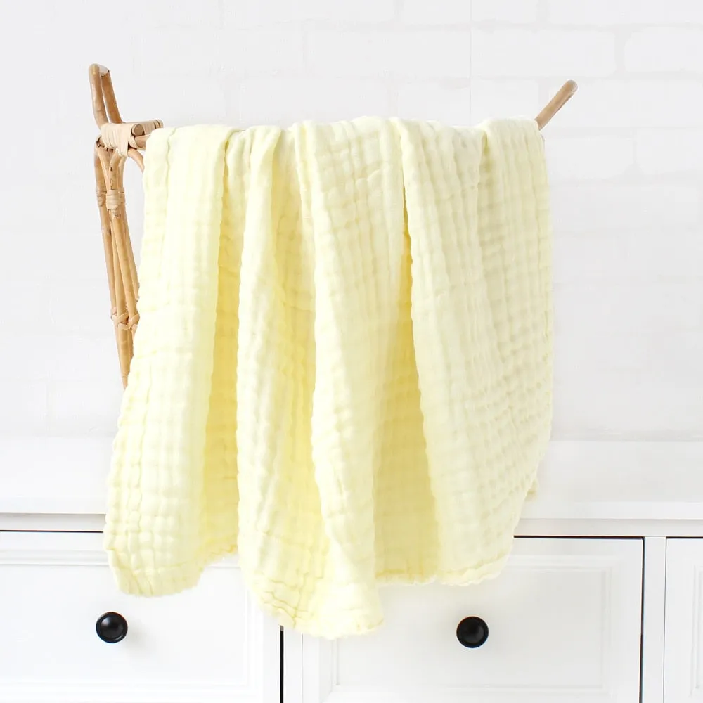 6 Layers Bamboo Cotton Baby Receiving Blanket Infant Kids  Blanket Sleeping Warm Quilt Bed Cover Baby Blanket