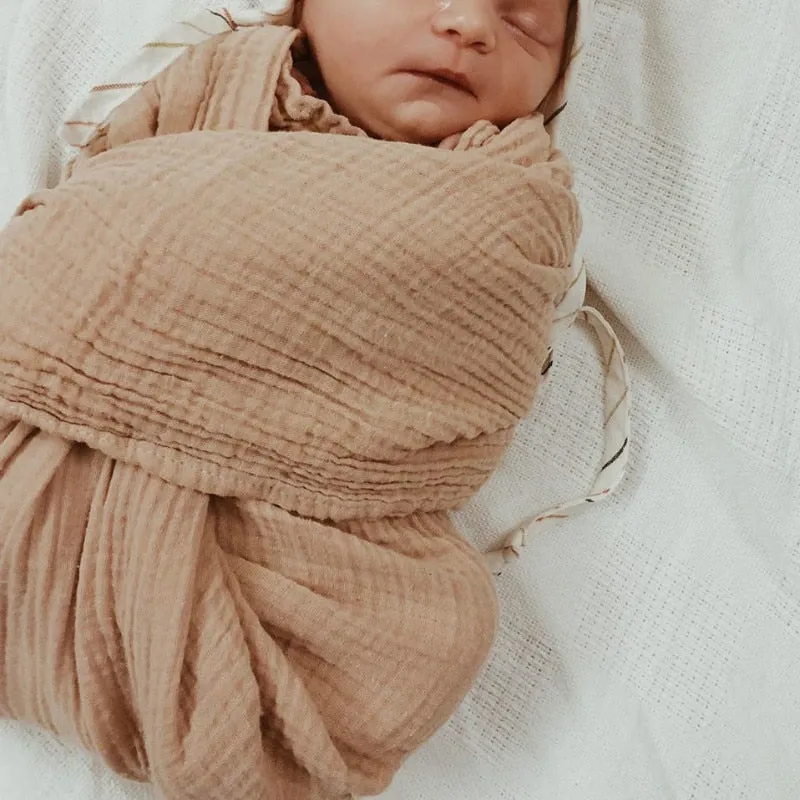 6 Layers Bamboo Cotton Baby Receiving Blanket Infant Kids  Blanket Sleeping Warm Quilt Bed Cover Baby Blanket