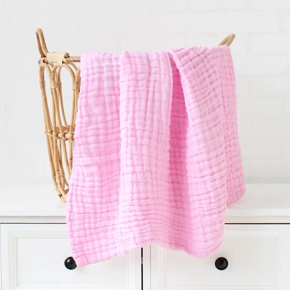 6 Layers Bamboo Cotton Baby Receiving Blanket Infant Kids  Blanket Sleeping Warm Quilt Bed Cover Baby Blanket