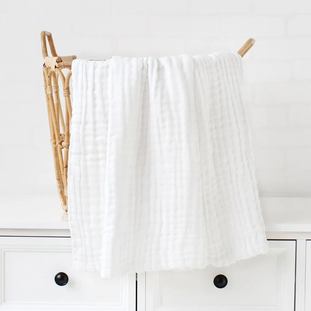 6 Layers Bamboo Cotton Baby Receiving Blanket Infant Kids  Blanket Sleeping Warm Quilt Bed Cover Baby Blanket
