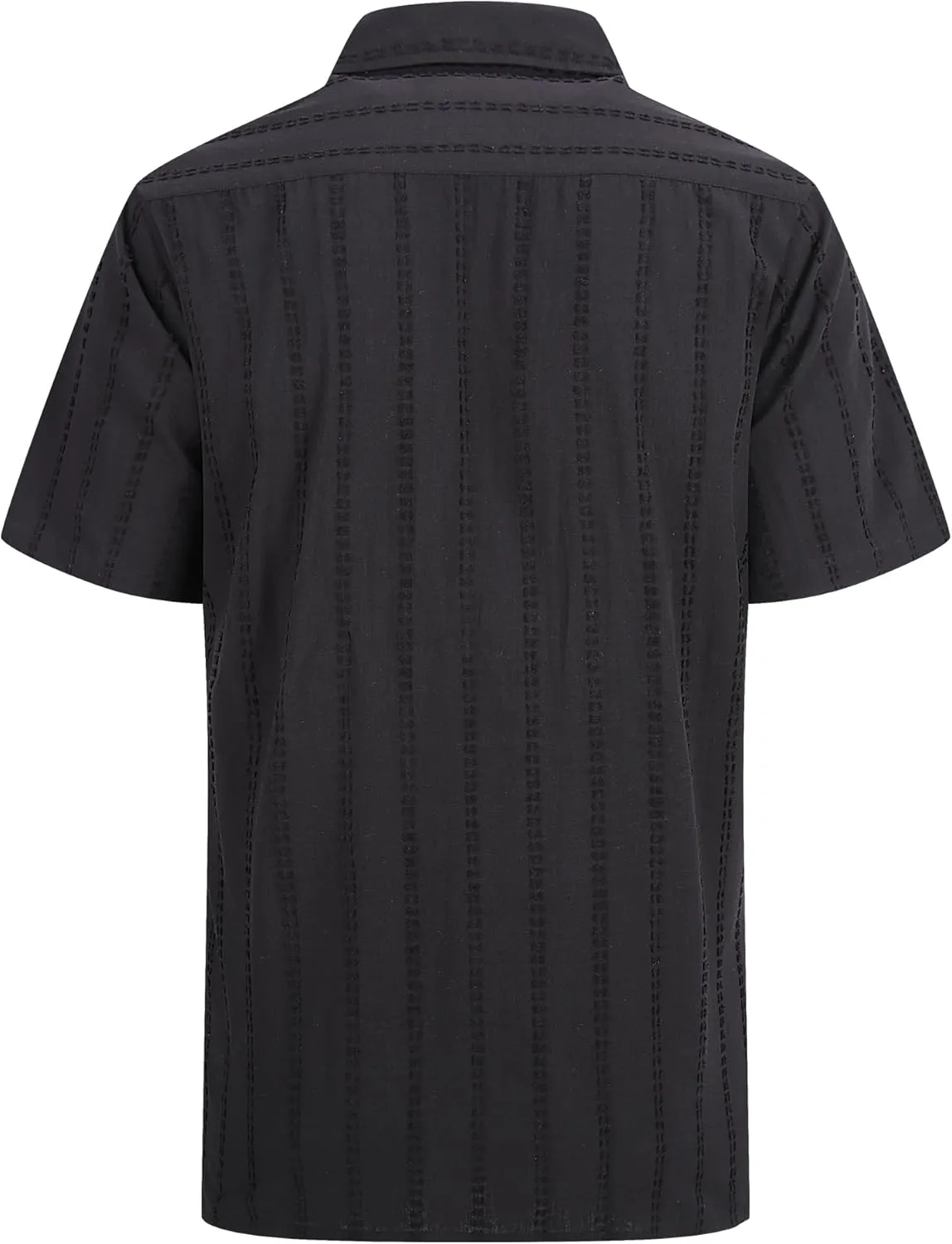 Alex Vando Mens Dress Shirts 4-Way Stretch Wrinkle Free Regular Fit Short Sleeve Men Button Down Shirt