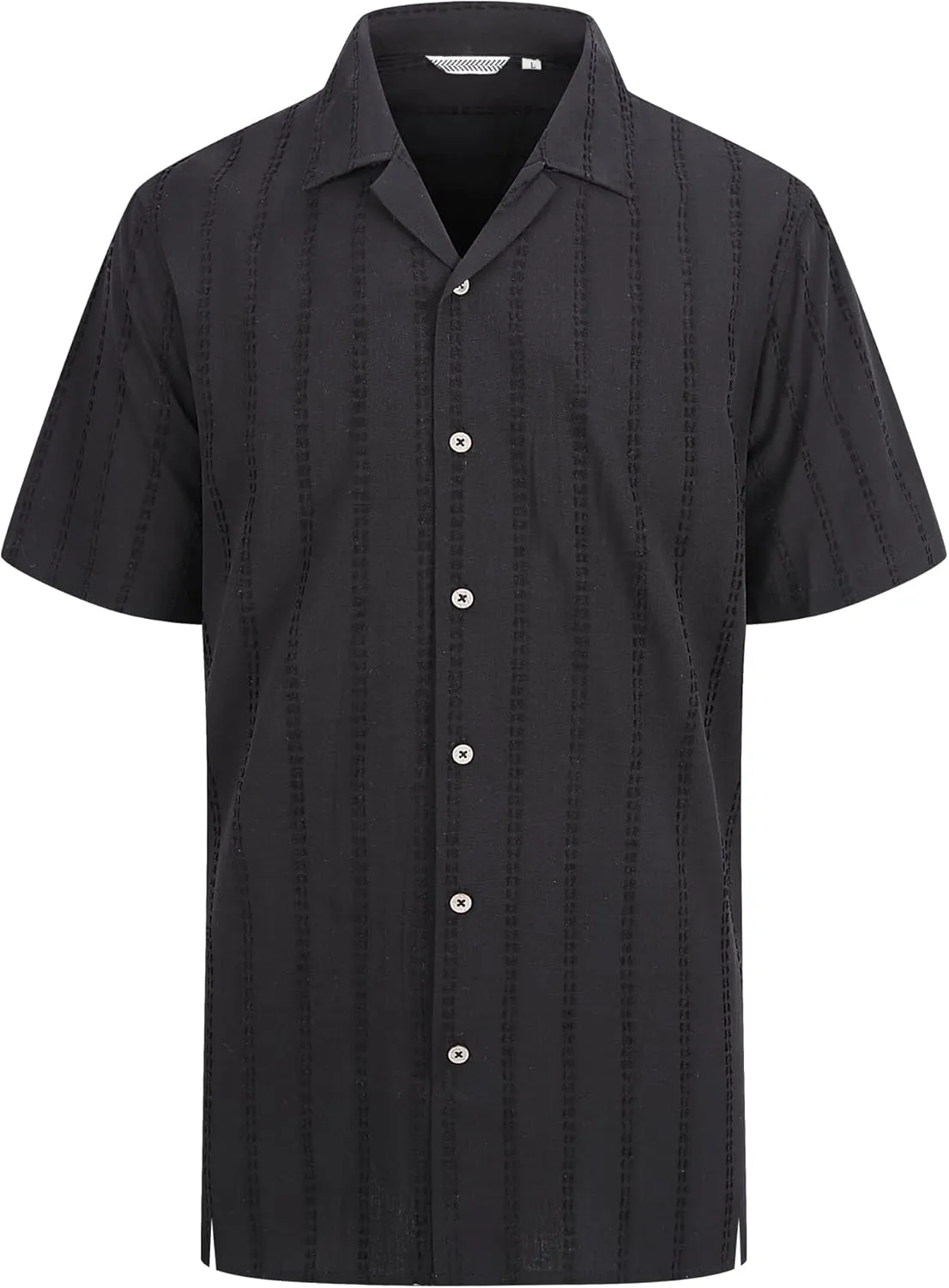 Alex Vando Mens Dress Shirts 4-Way Stretch Wrinkle Free Regular Fit Short Sleeve Men Button Down Shirt