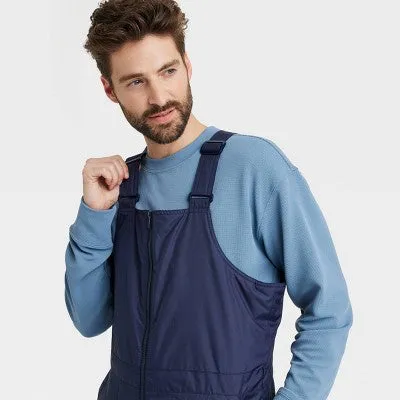 All In Motion Men's Snow Bib Fit Full Wind Water Resistant Bib Cold Weather