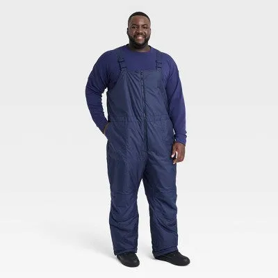 All In Motion Men's Snow Bib Fit Full Wind Water Resistant Bib Cold Weather