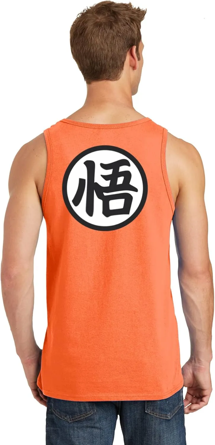 ALLNTRENDS Men's Tank Top Goku's Training Symbol Cool Gym Workout Top