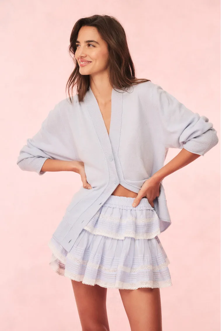 Applene Cashmere Cardigan - SEAGLASS BLUE