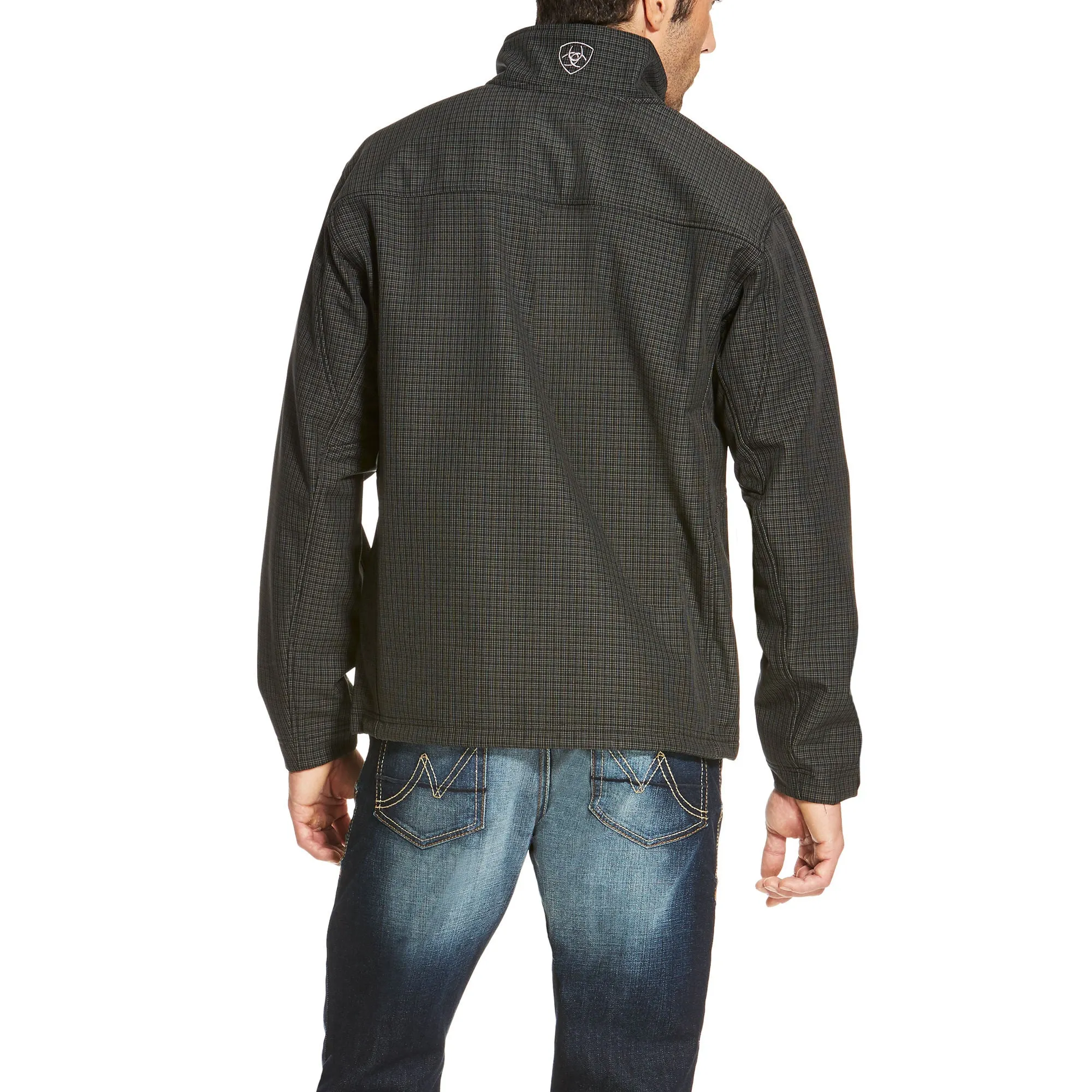Ariat Mens Vernon Softshell Jacket Black Grid