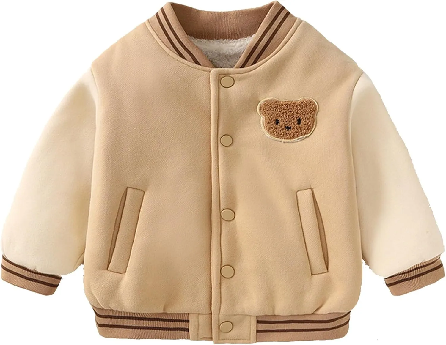 Baby Boy Girl Varsity Baseball Jacket Causal Slim Fit Varsity Letterman Jacket Boys Bomber Jackets Winter Clothes