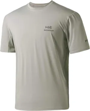 BASSDASH Mens UPF 50  Sun Protection Fishing Shirt Short Sleeve UV T-Shirt