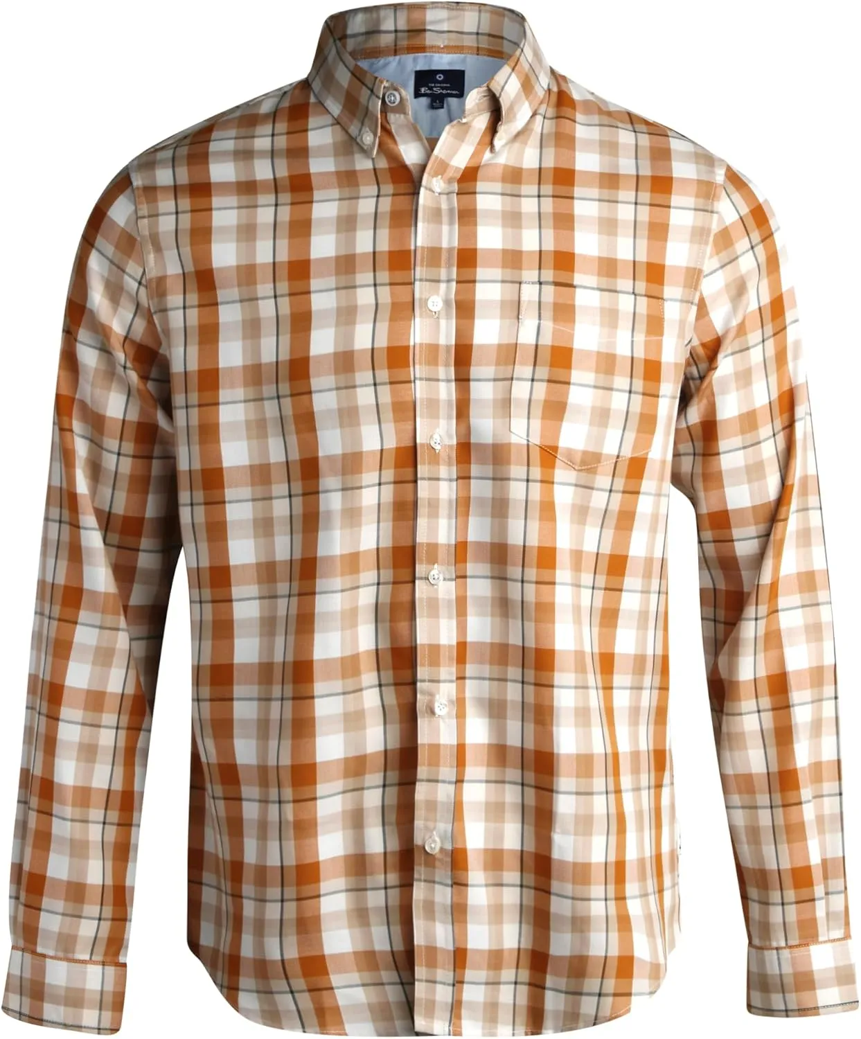 Ben Sherman Men's Button Down Shirt - Regular Fit Long Sleeve Button Down Shirt - Casual Dress Shirt for Men (S-XL)