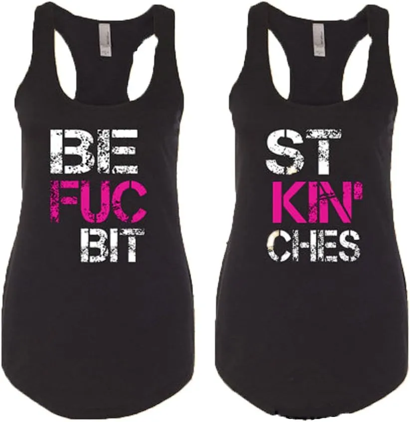 Best Fucking Bitches Tank Top | Unisex Couple Matching Tank Top | Deep Tank for Him and Her | Funny Tank Top