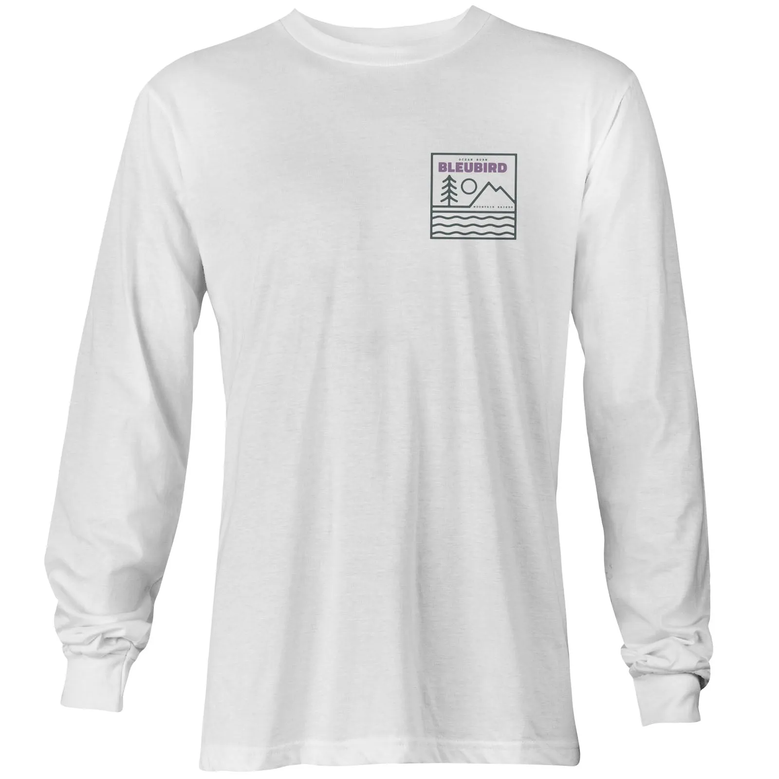 Bleubird Unisex Campout Long Sleeve T-Shirt - White