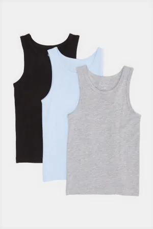 Boys Assorted Vest Set (Pack of 3) Boys Assorted Vest Set (Pack of 3)