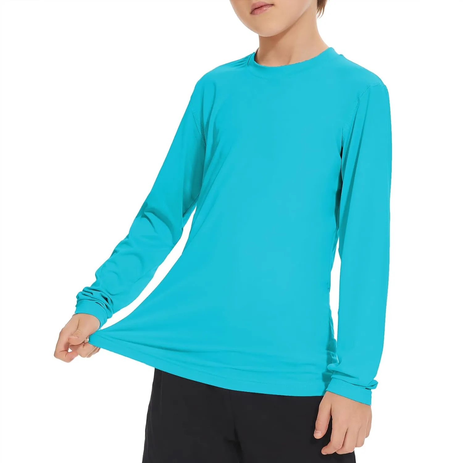 Boys Rash Guard Swim Shirt Long Sleeve UPF 50  Sun Protection Shirt Toddler Quick Dry Rash Guard Swimming Shirt