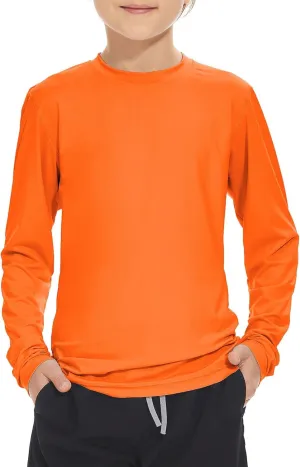 Boys Rash Guard Swim Shirt Long Sleeve UPF 50  Sun Protection Shirt Toddler Quick Dry Rash Guard Swimming Shirt