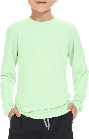 Boys Rash Guard Swim Shirt Long Sleeve UPF 50  Sun Protection Shirt Toddler Quick Dry Rash Guard Swimming Shirt