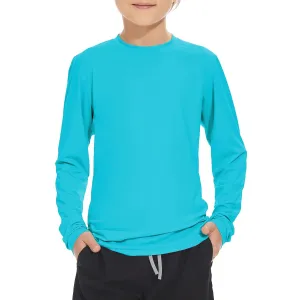 Boys Rash Guard Swim Shirt Long Sleeve UPF 50  Sun Protection Shirt Toddler Quick Dry Rash Guard Swimming Shirt