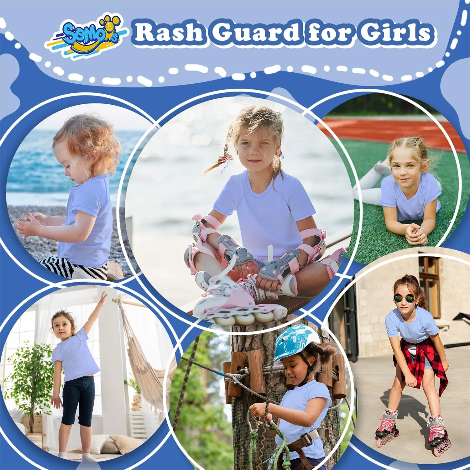 Boys Rash Guard Swim Shirt Short Sleeve Swimwear Toddler Kids Youth Rashguard Water Shirt UPF  50 Quick Dry Shirt