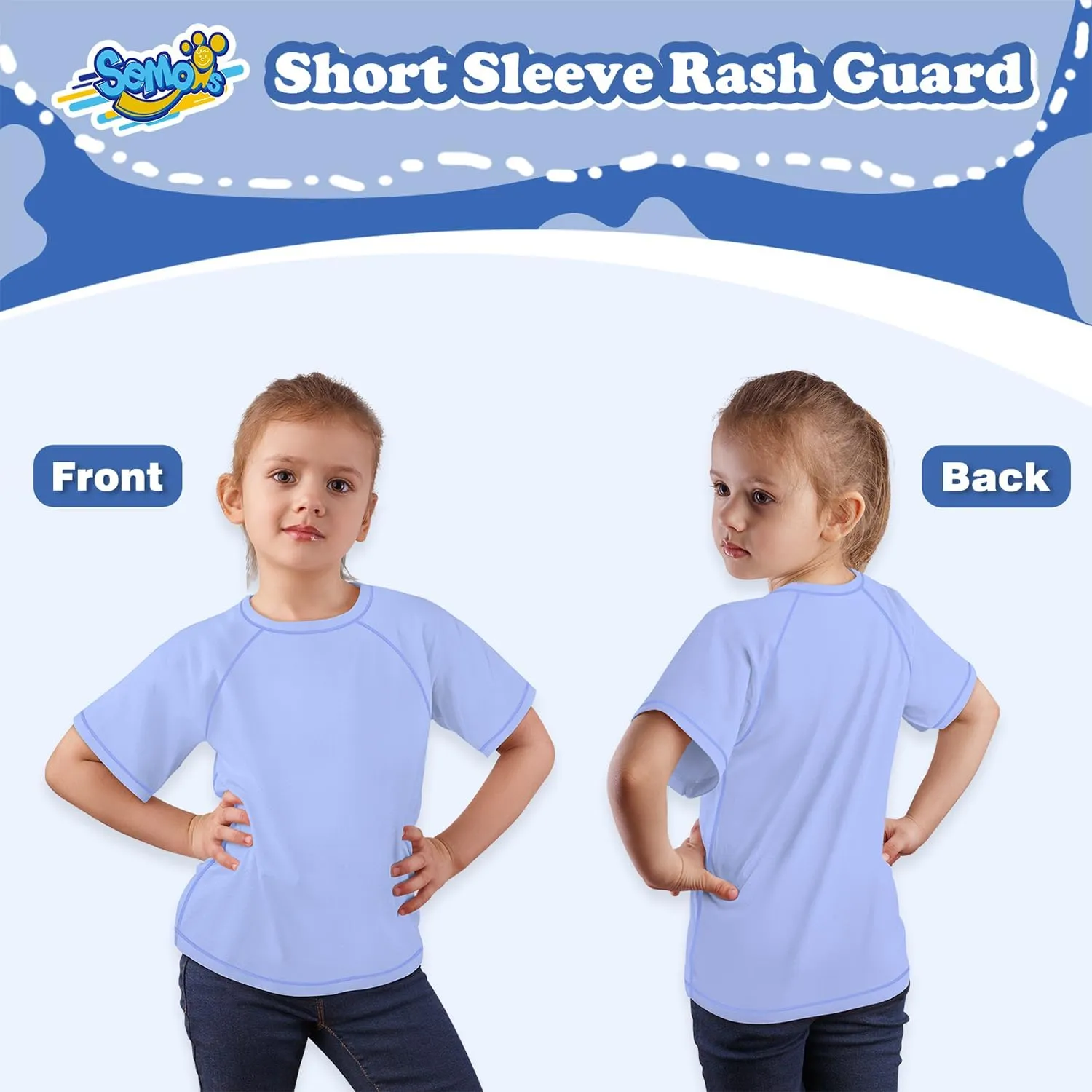 Boys Rash Guard Swim Shirt Short Sleeve Swimwear Toddler Kids Youth Rashguard Water Shirt UPF  50 Quick Dry Shirt