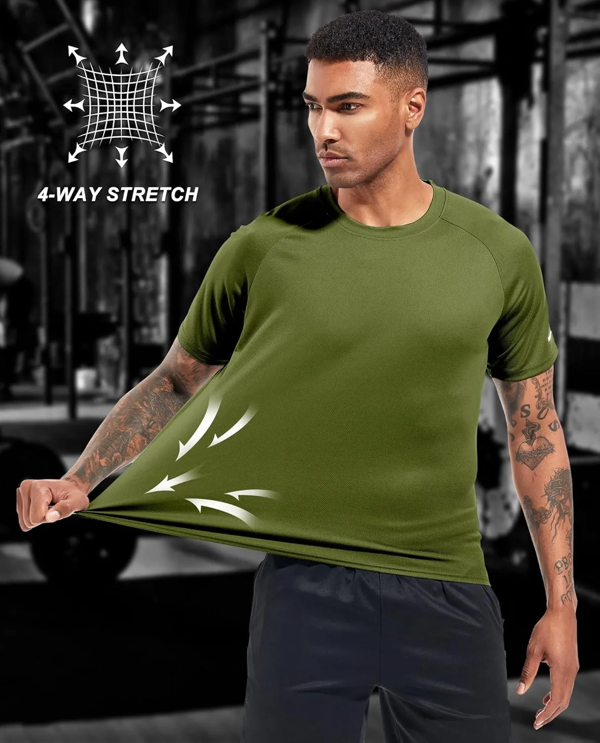 Boyzn 1 or 3 Pack Men's Workout Running Shirts, Dry Fit Moisture Wicking T-Shirts, Sports Gym Athletic Short Sleeve Shirts