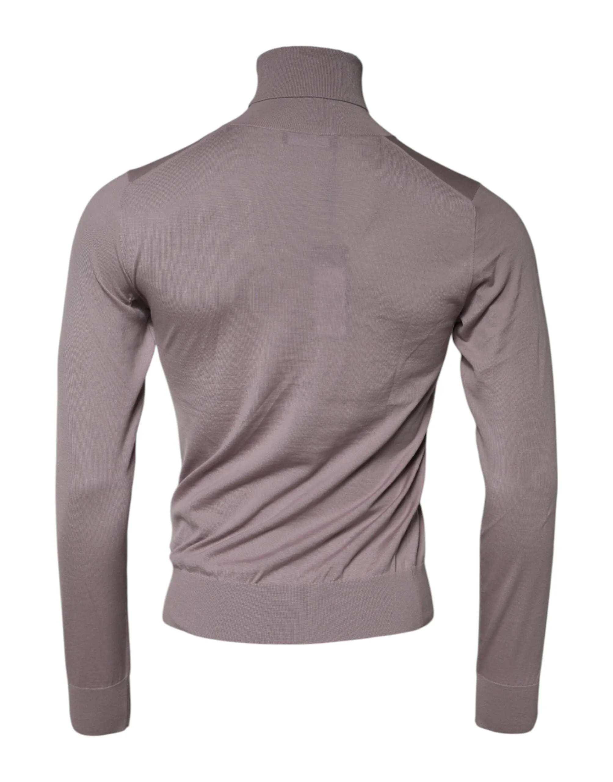 Brown Cashmere Knitted Men Pullover Sweater