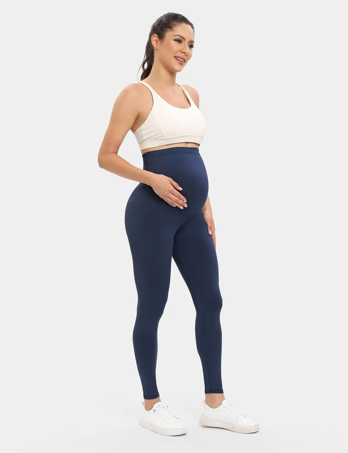 Buttergene 5 Pack Women's Creamlush Maternity Leggings Maternity Yoga Pants Pregnancy Leggings Maternity Clothes