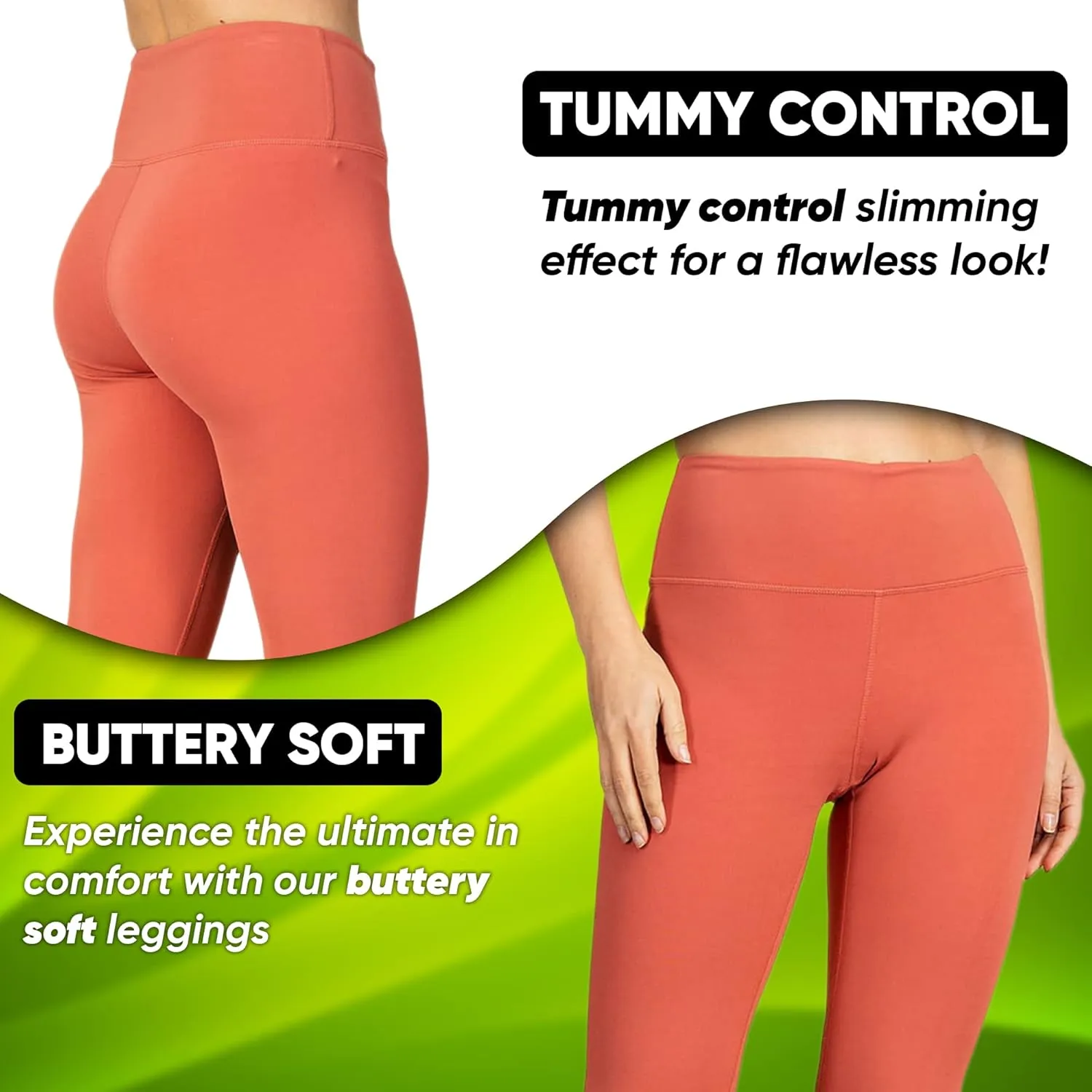 Buttery Soft Leggings for Women - Yoga Pants - Black Leggings Women - Workout - High Waisted Tummy Control Leggings for Women