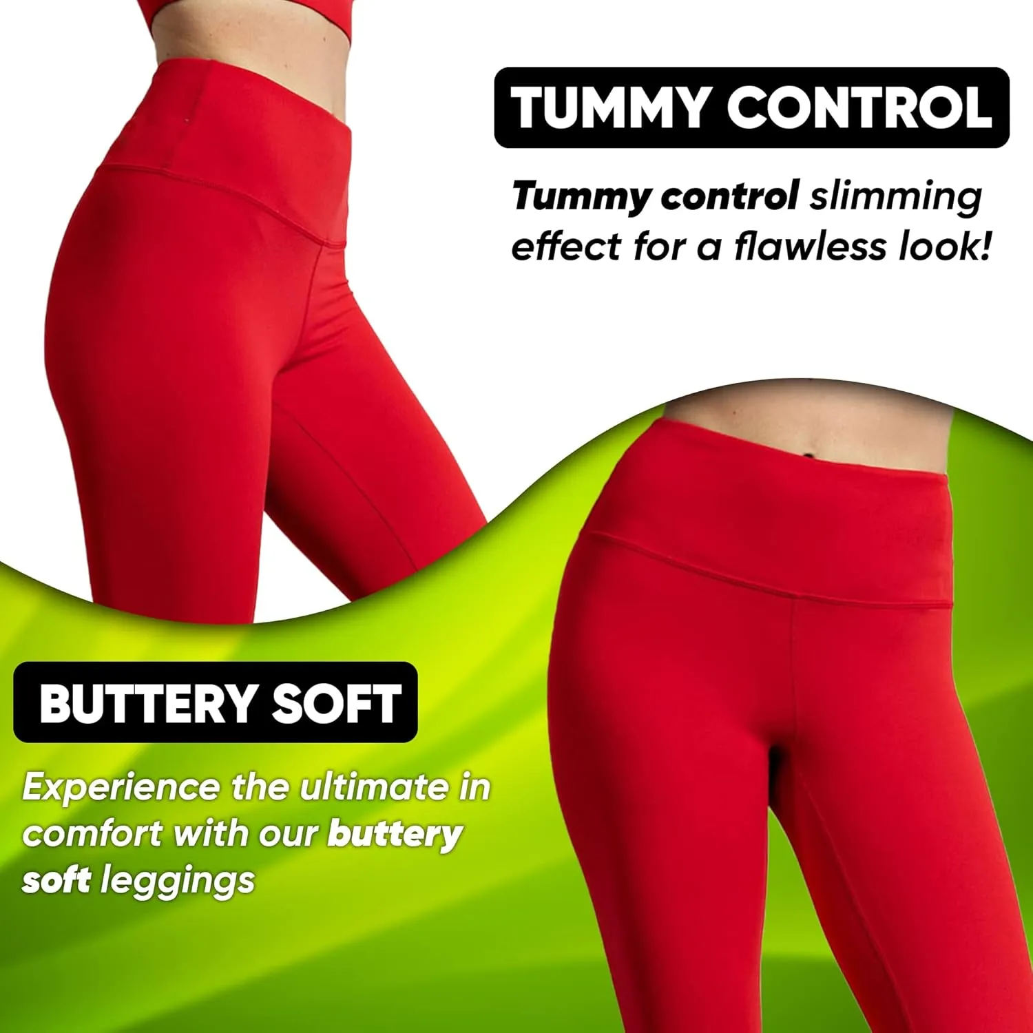 Buttery Soft Leggings for Women - Yoga Pants - Black Leggings Women - Workout - High Waisted Tummy Control Leggings for Women