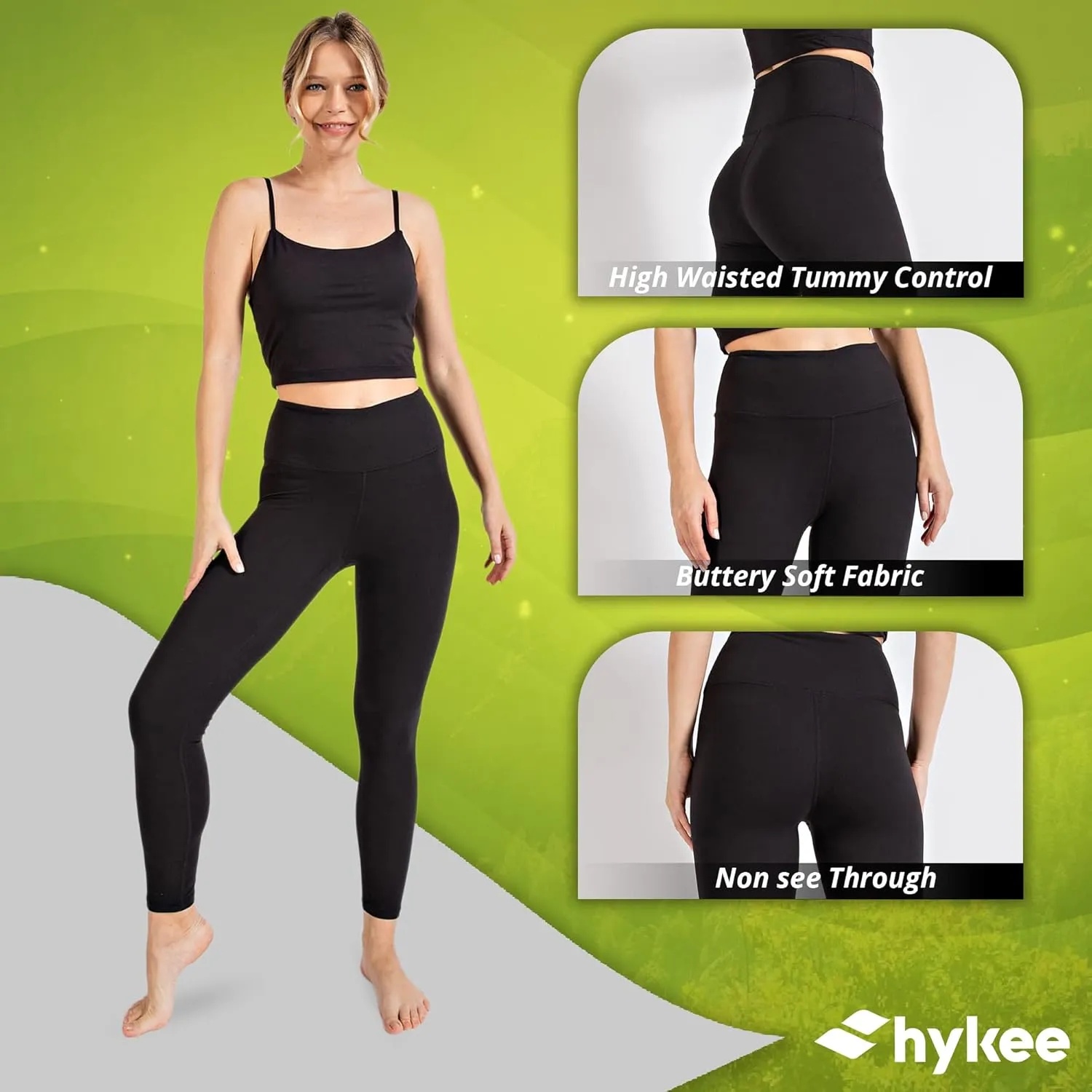 Buttery Soft Leggings for Women - Yoga Pants - Black Leggings Women - Workout - High Waisted Tummy Control Leggings for Women