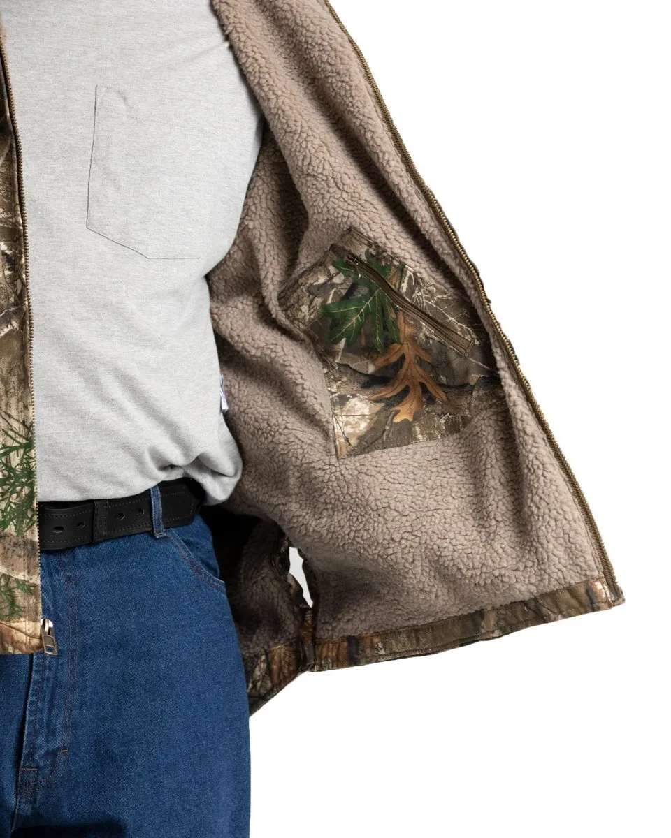 Camo Heartland Realtree Edge Washed Duck Hooded Work Coat