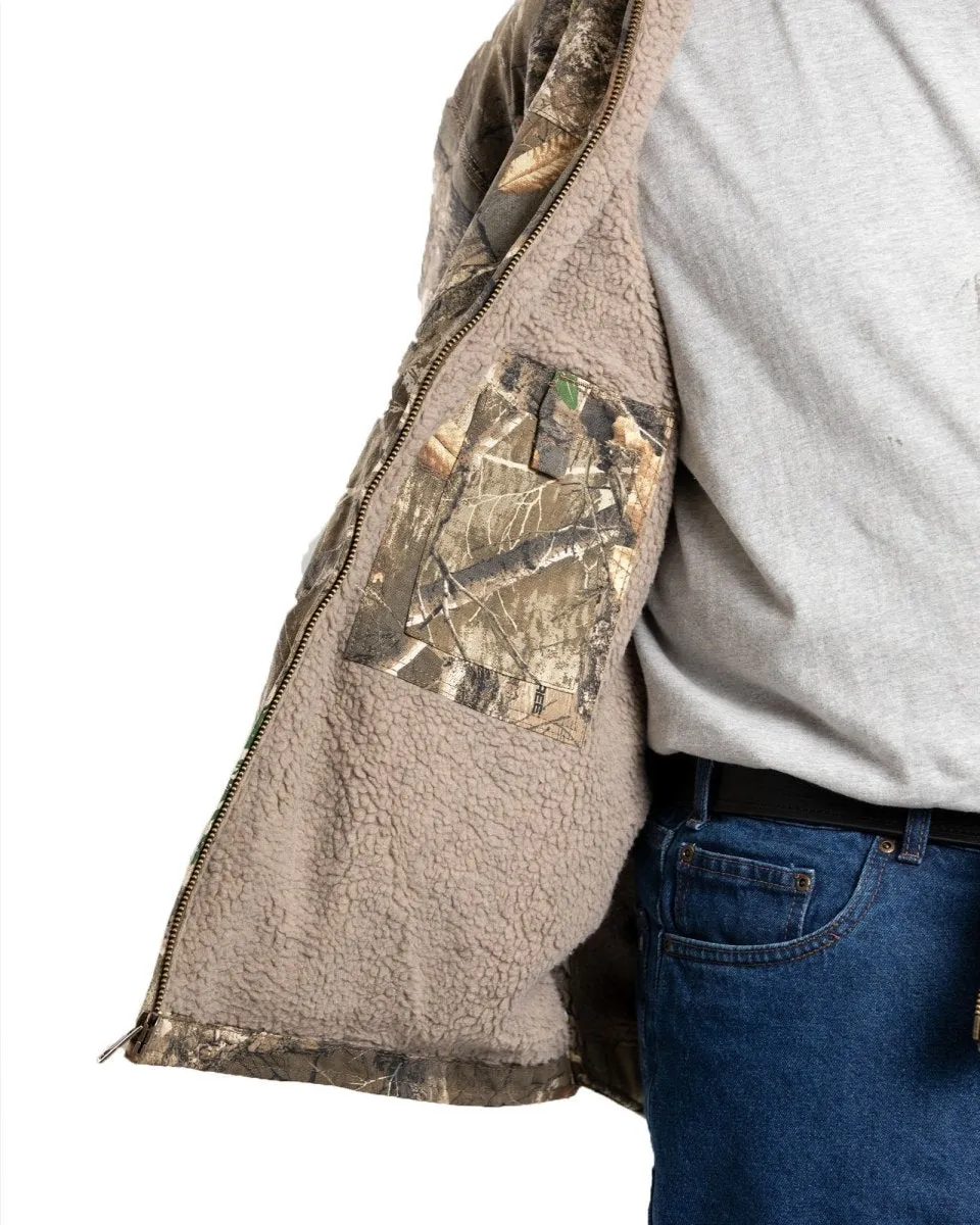 Camo Heartland Realtree Edge Washed Duck Hooded Work Coat