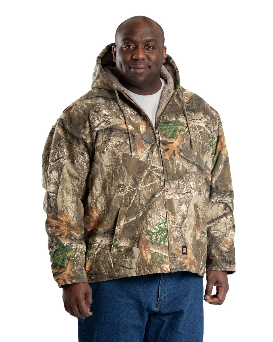 Camo Heartland Realtree Edge Washed Duck Hooded Work Coat