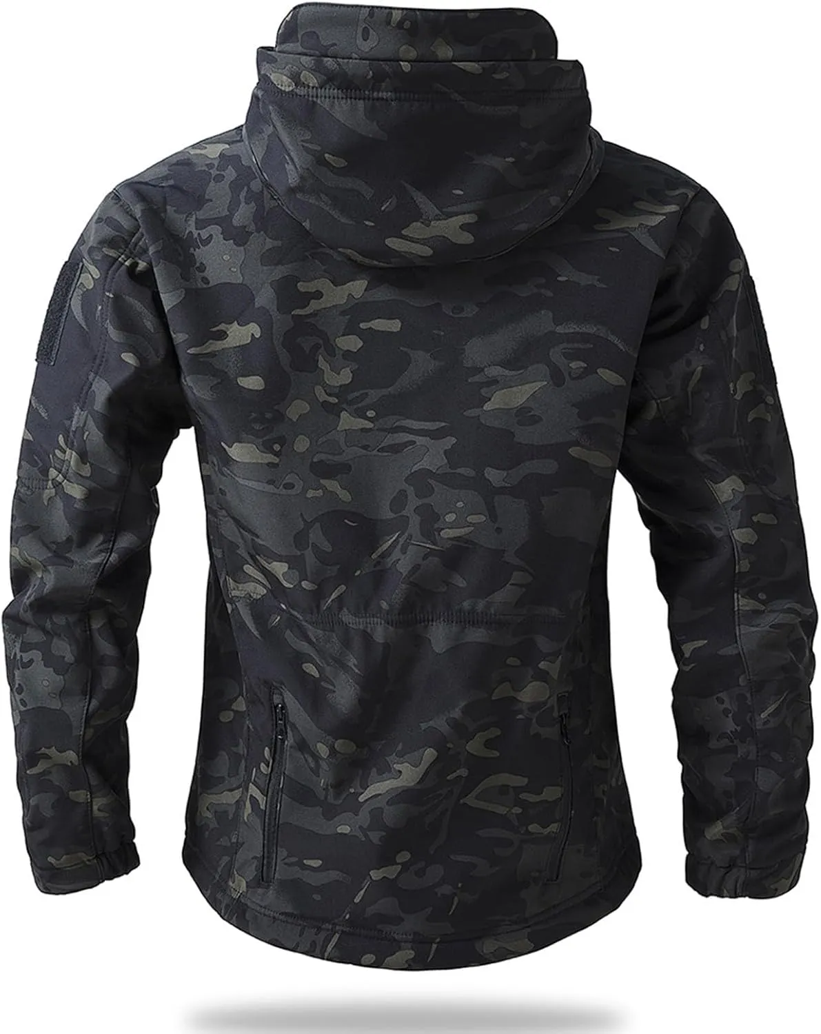 Camo Jacket for Men Hunting Tactical Jackets Waterproof Softshell Fleece Camouflage Hoodie Outdoor Hiking Fishing Coat
