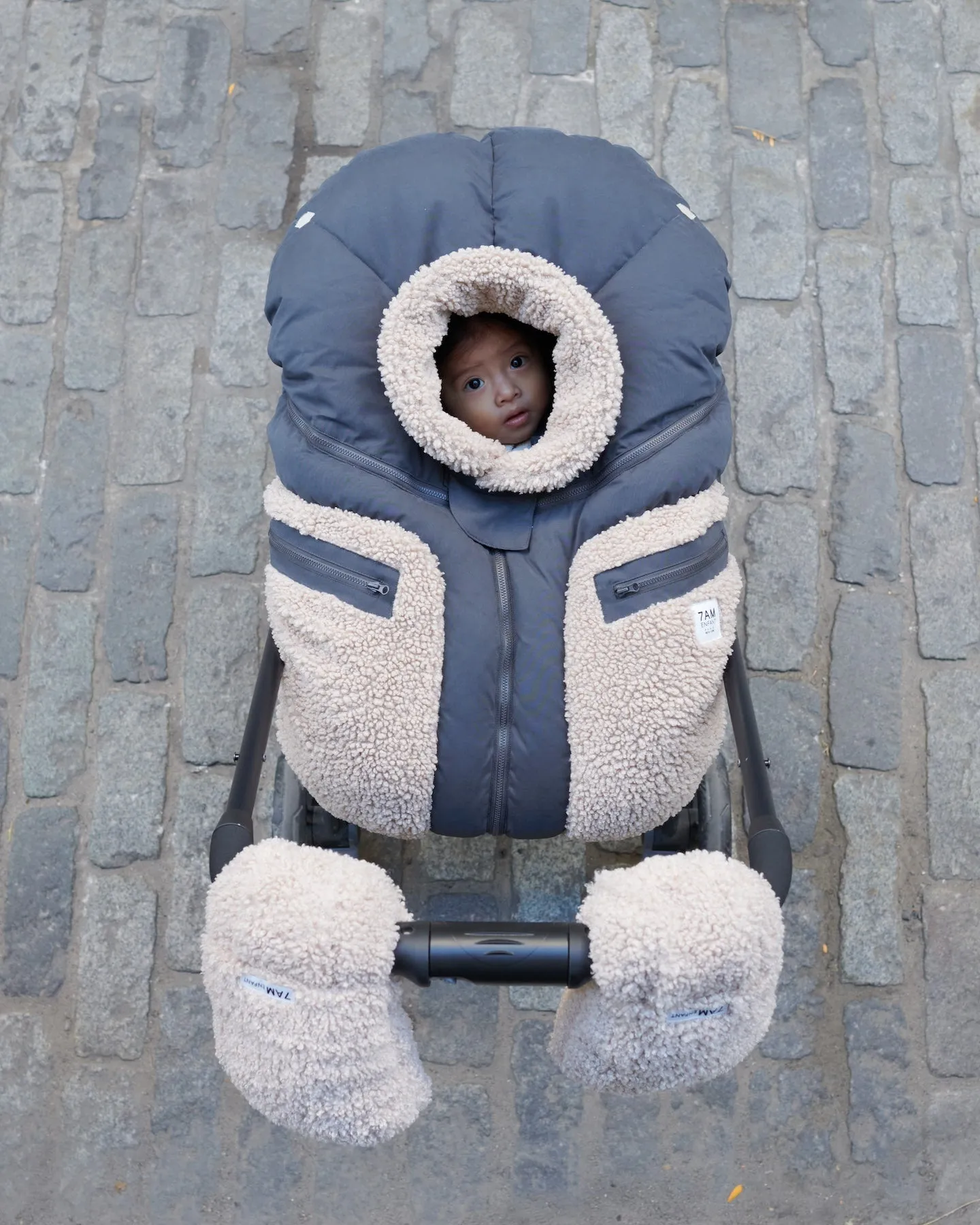 Car Seat Cocoon - Teddy Appliqué