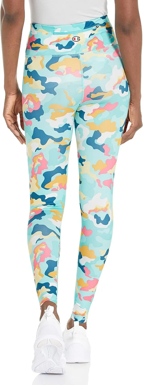 Champion Womens Absolute 7/8 Leggings, Womens Graphic Leggings, Womens Compression Leggings, 25" Inseam