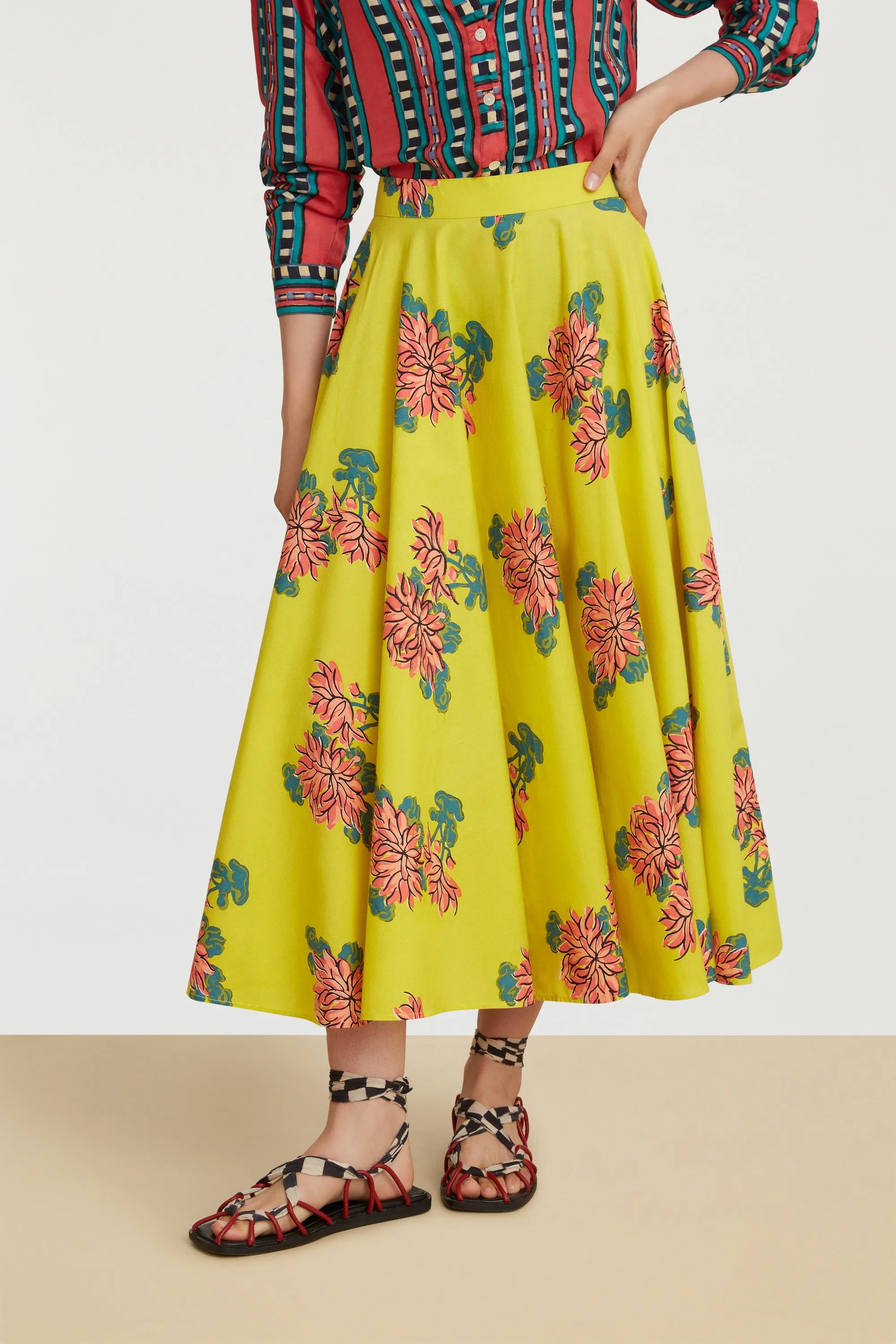 Circle Skirt in Lemon