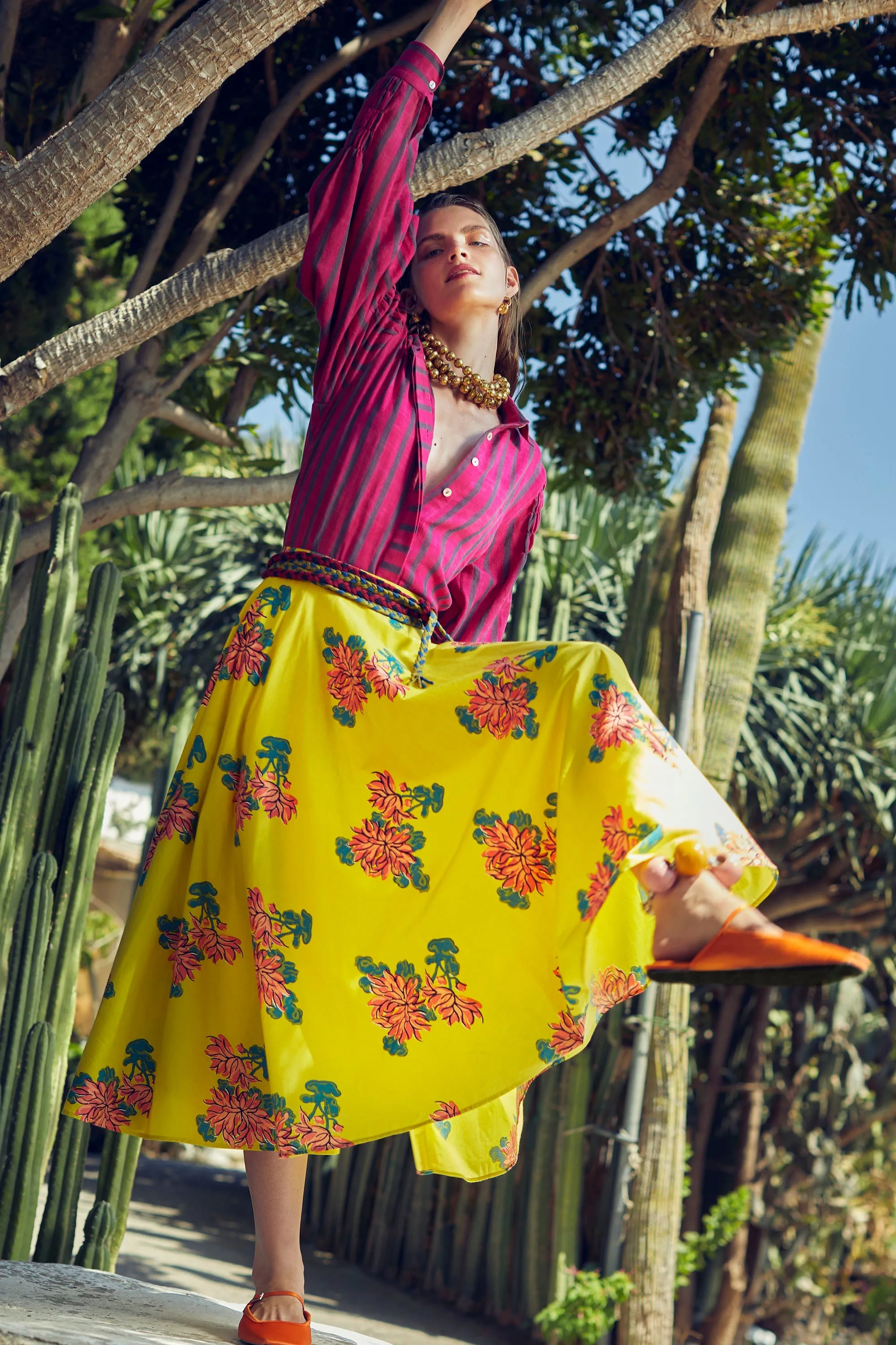Circle Skirt in Lemon