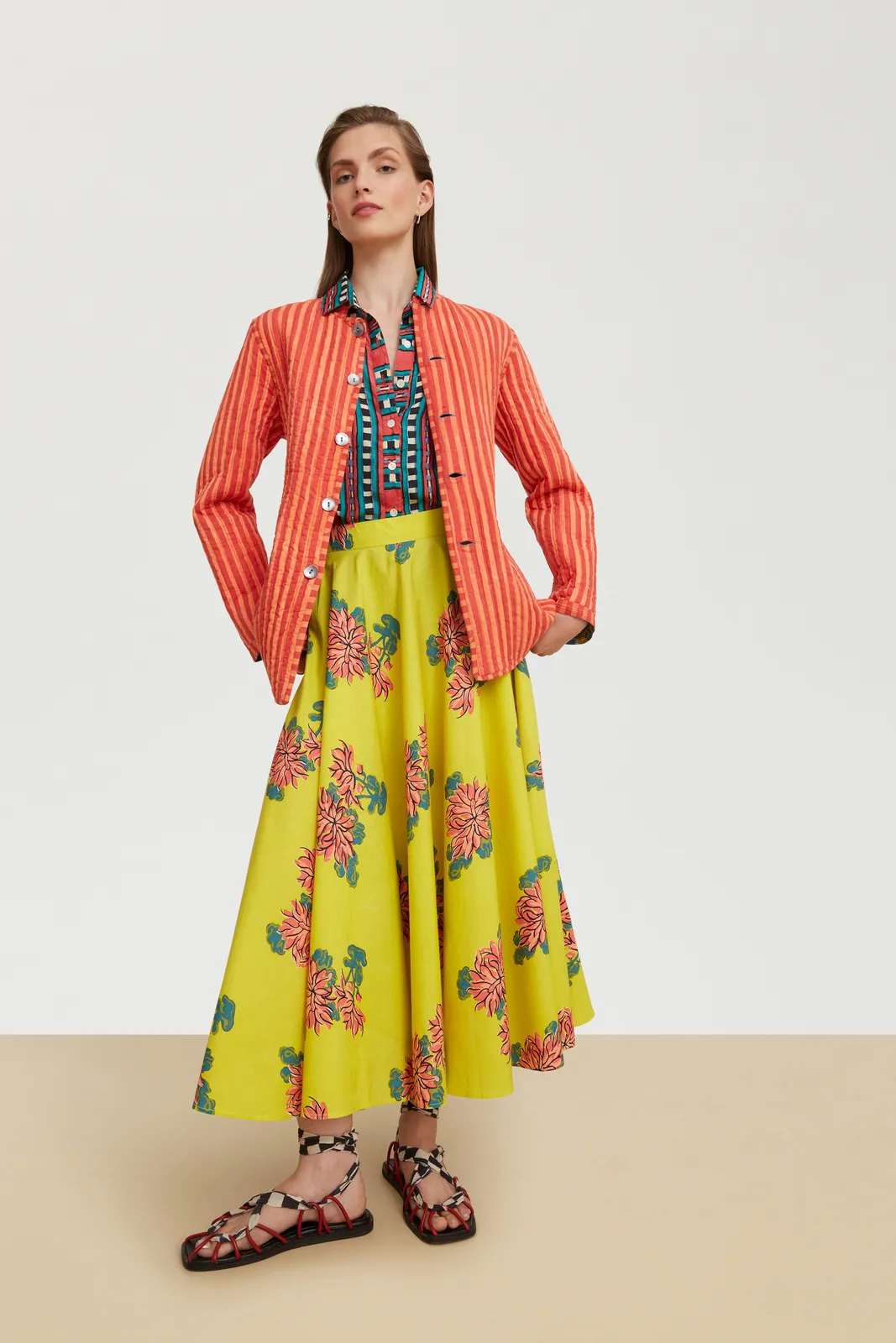 Circle Skirt in Lemon