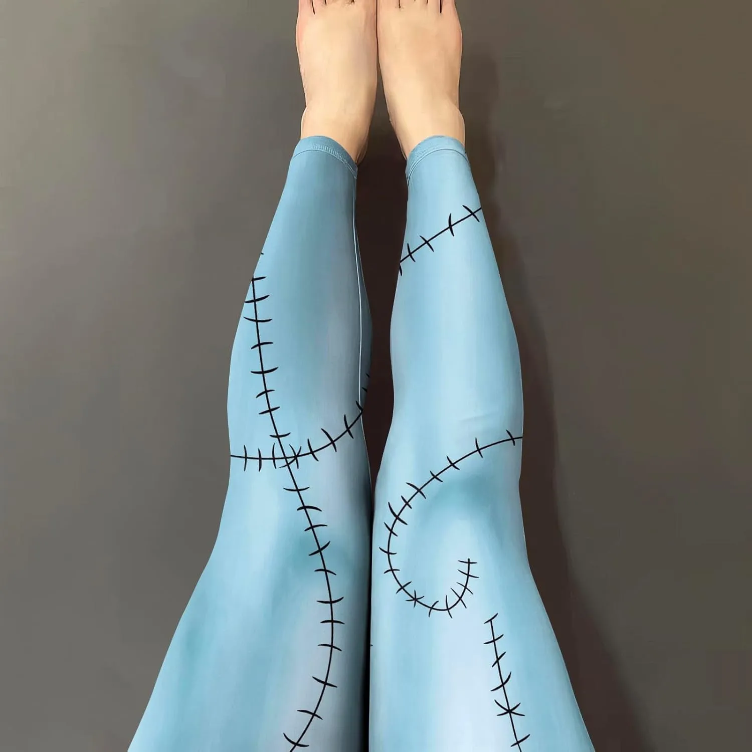 color cosplayer Womens Halloween Leggings Printed Stretchy Leggings Yoga Pants