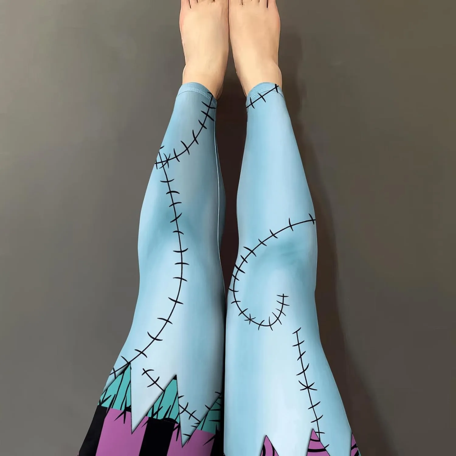 color cosplayer Womens Halloween Leggings Printed Stretchy Leggings Yoga Pants