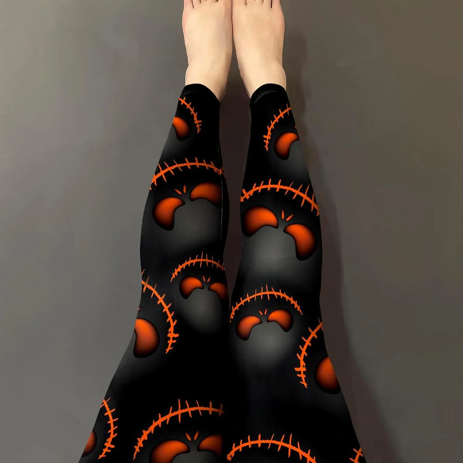 color cosplayer Womens Halloween Leggings Printed Stretchy Leggings Yoga Pants