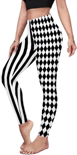 color cosplayer Womens Halloween Leggings Printed Stretchy Leggings Yoga Pants