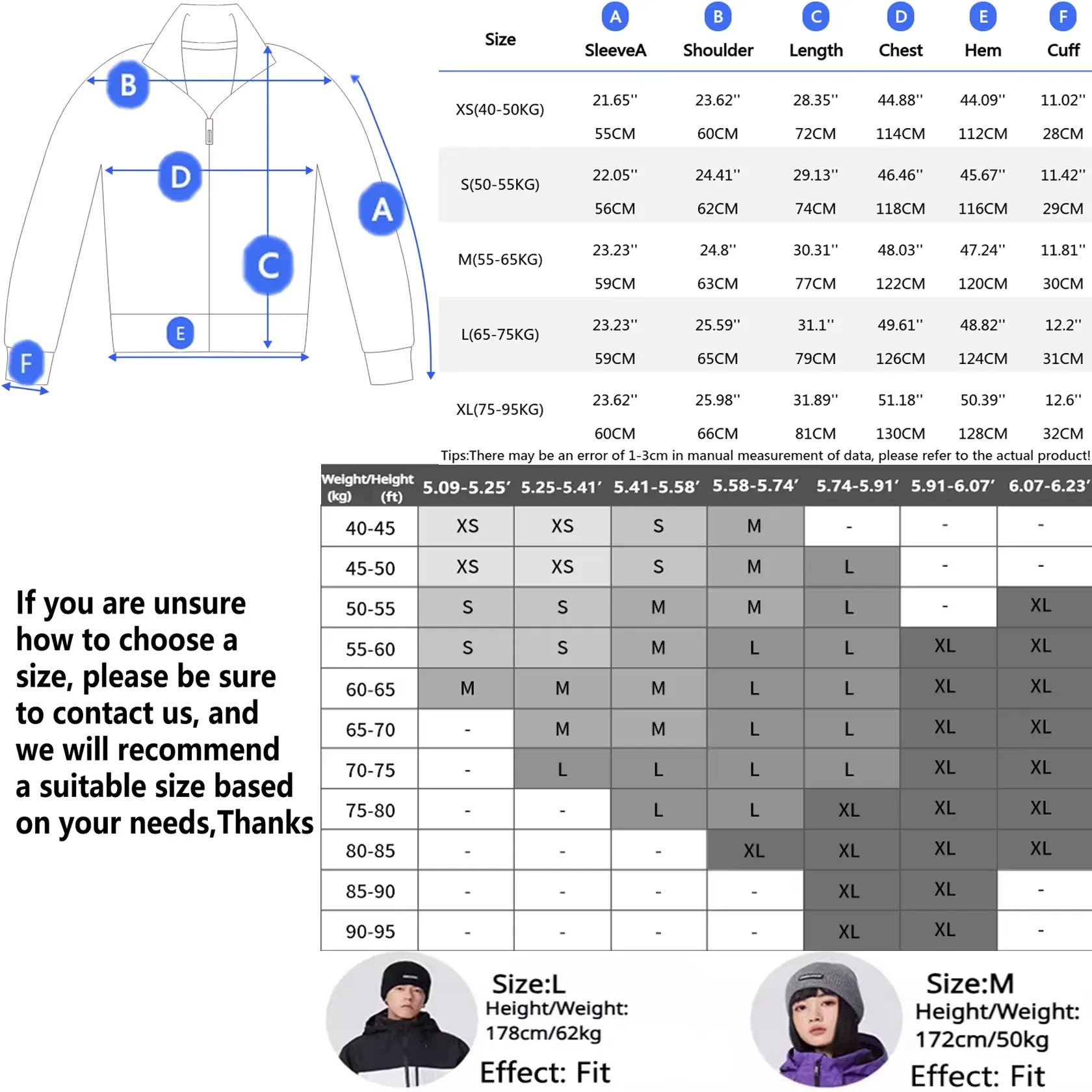 Couple Skiing Jackets Warm Thicked Snow Outwear