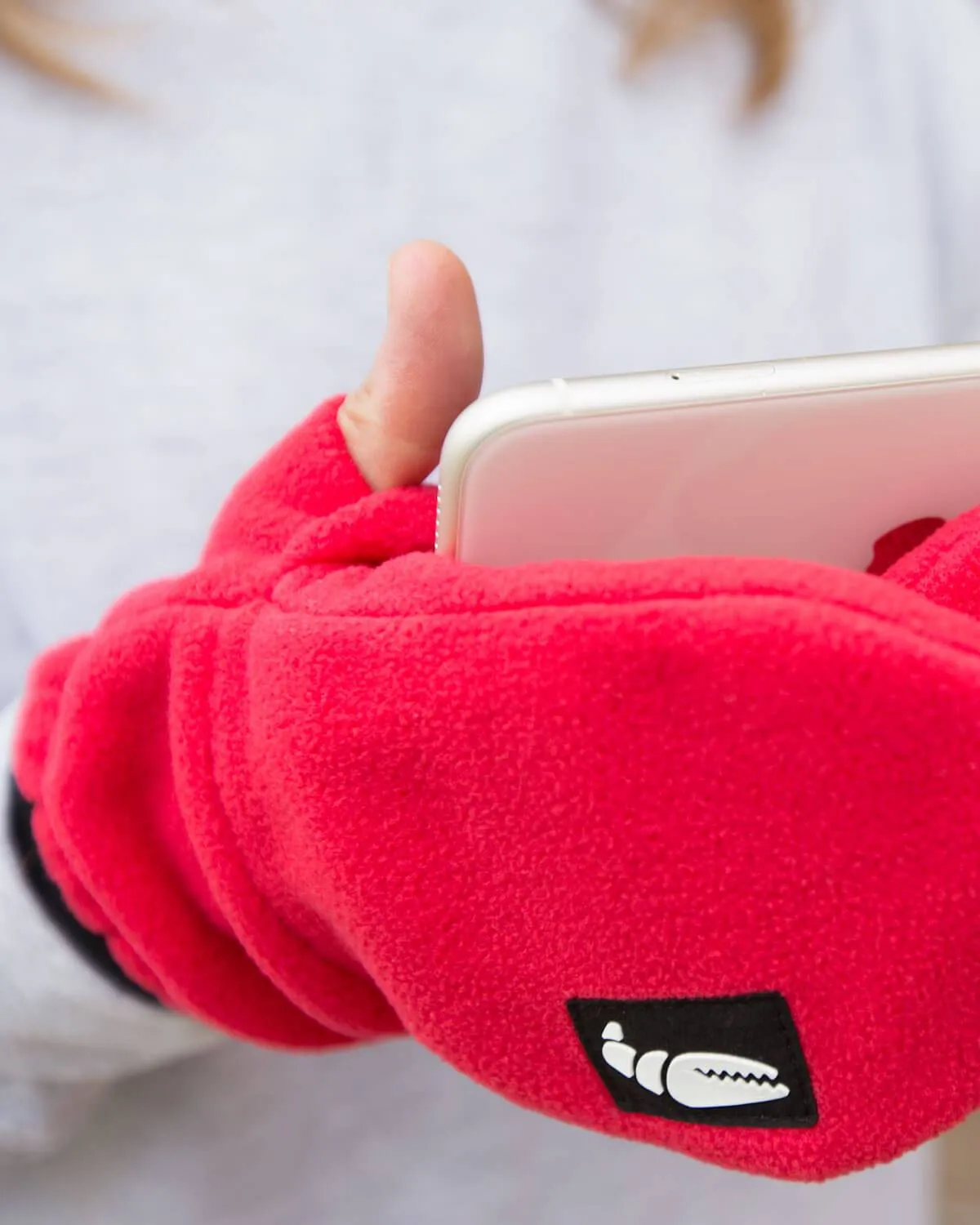 Crab Grab Fruzz Winter Mitts   Free Sticker
